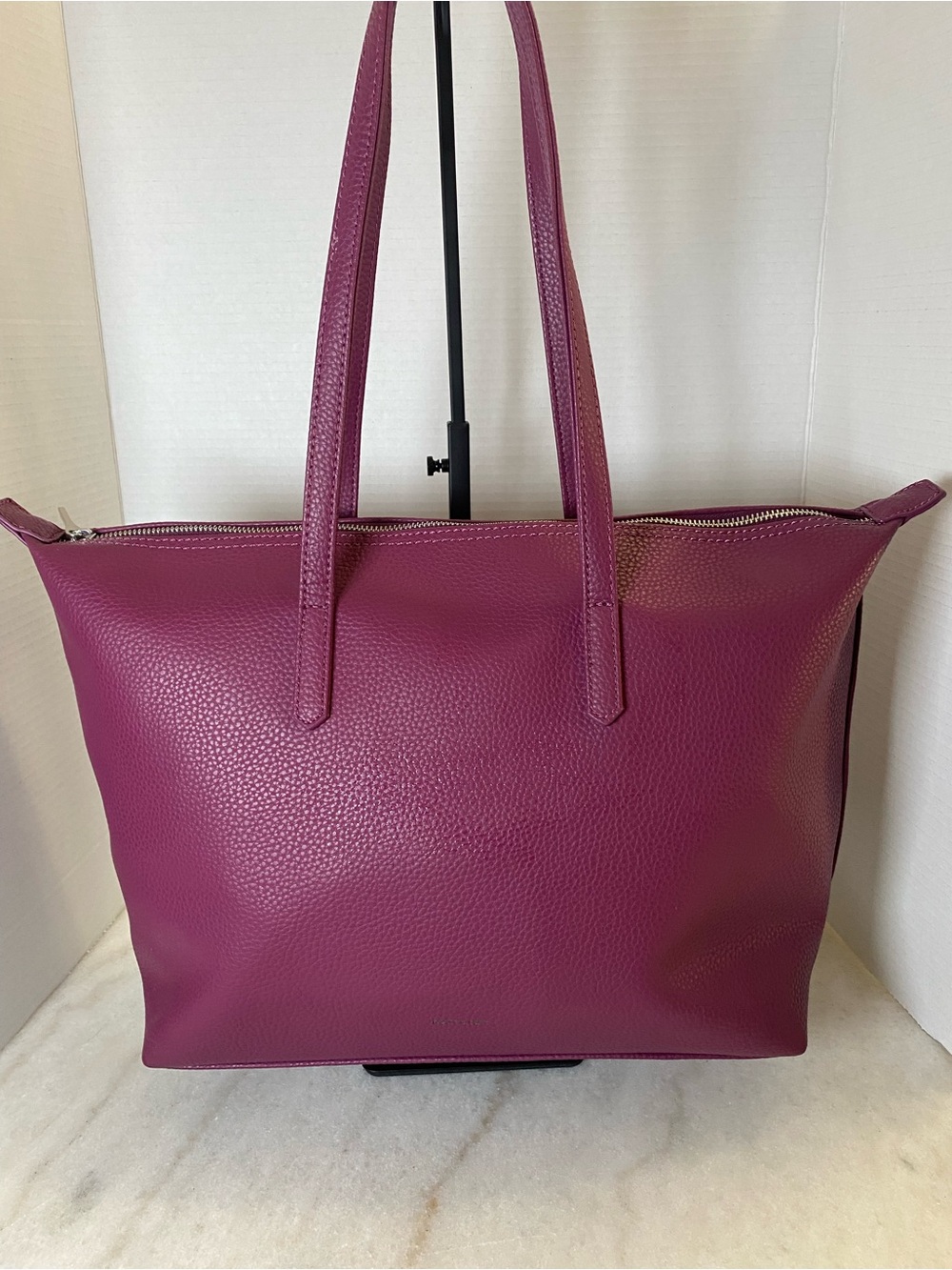 Matt & Nat Plum Abbi Pebbled Vegan Leather Tote